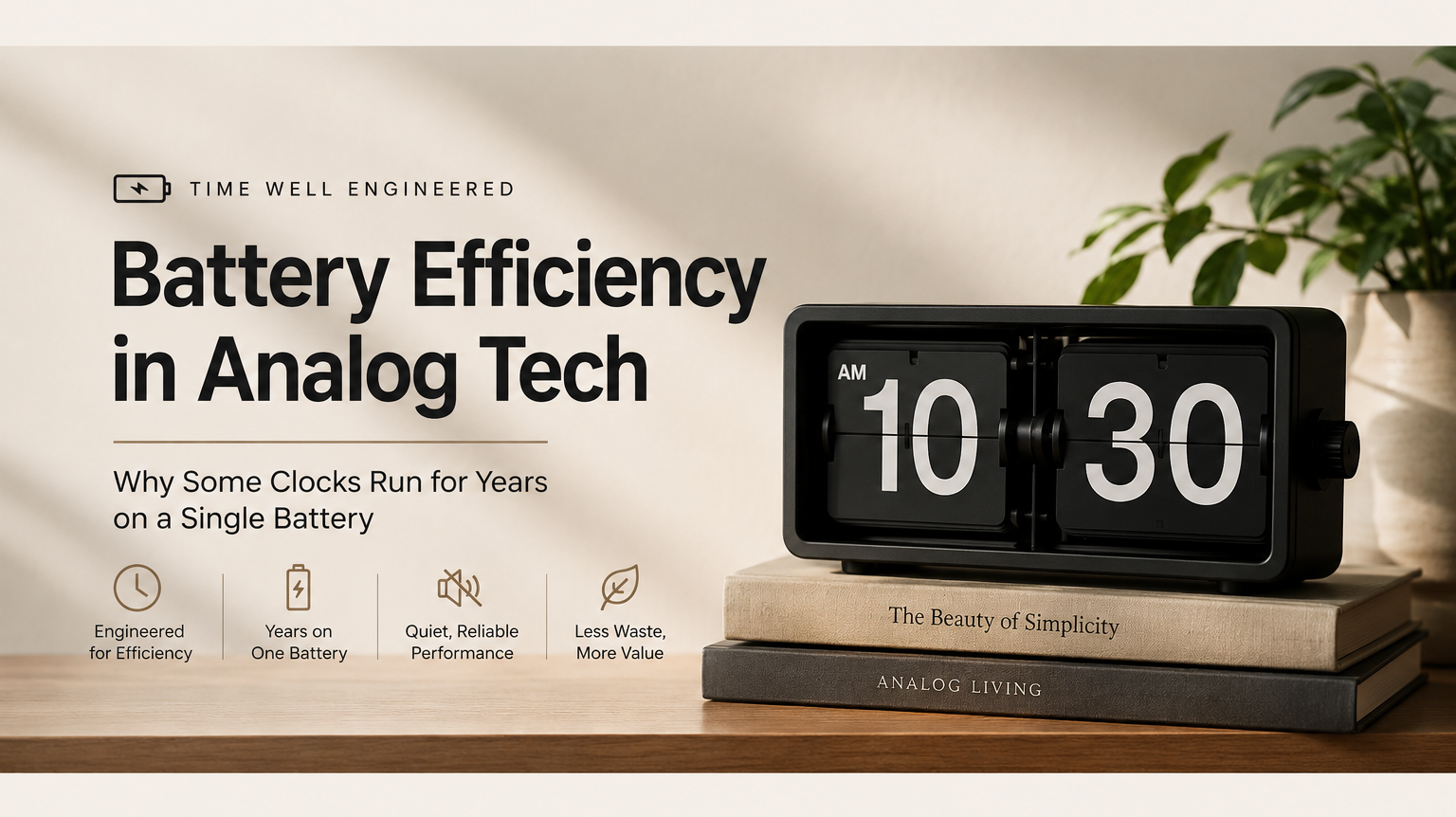 Battery Efficiency in Analog Tech: Why Some Clocks Run for Years on a Single Battery