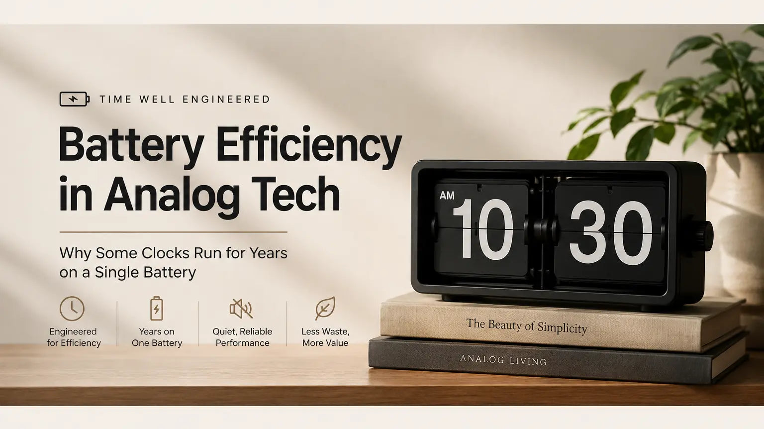 Battery Efficiency in Analog Tech: Why Some Clocks Run for Years on a Single Battery