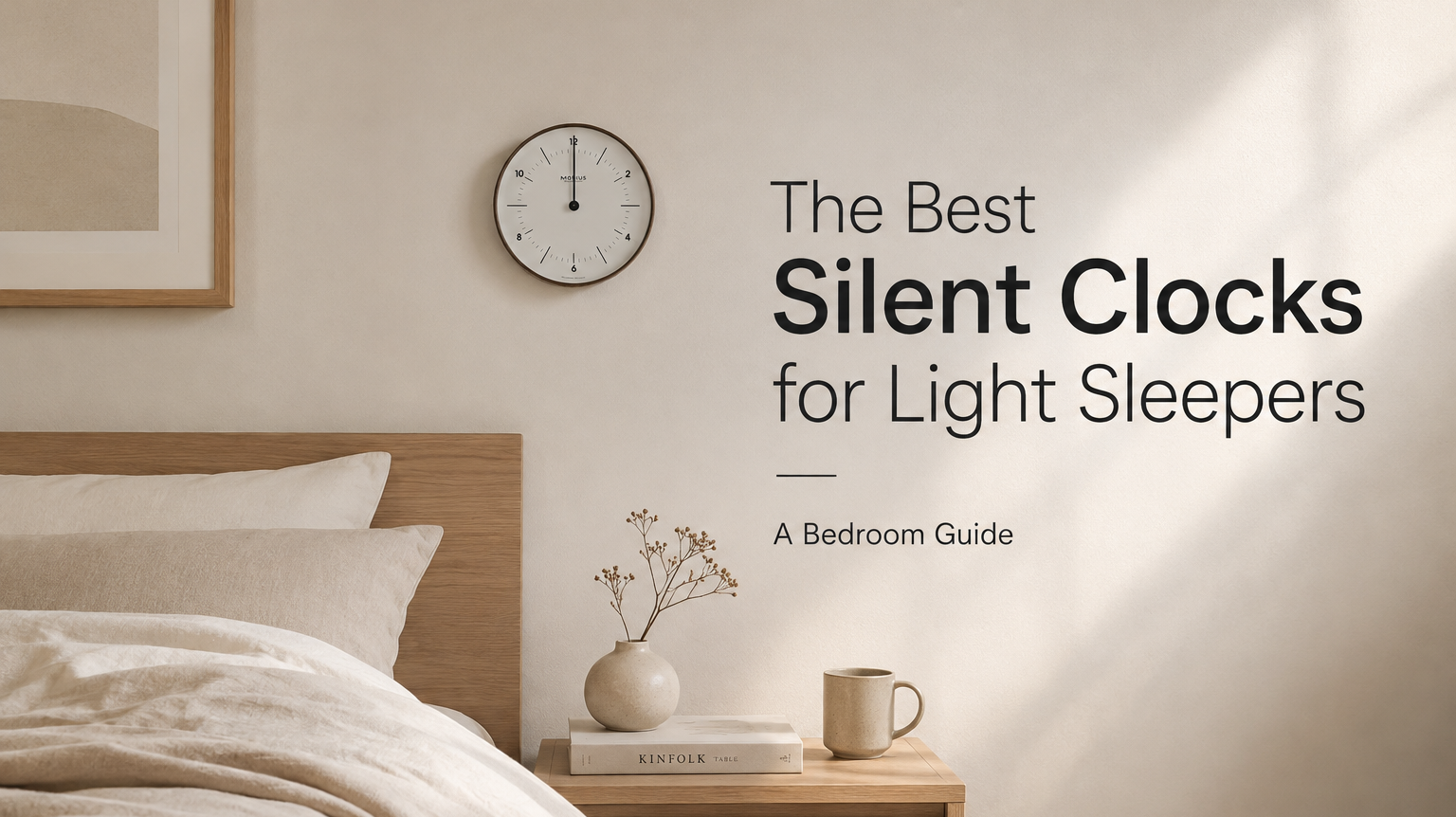 The Best Silent Clocks for Light Sleepers: A Bedroom Guide