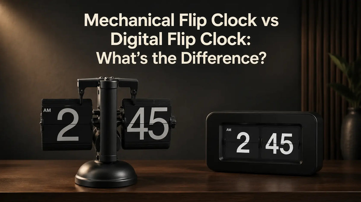Mechanical Flip Clock vs Digital Flip Clock: What’s the Difference? Time Will Flip