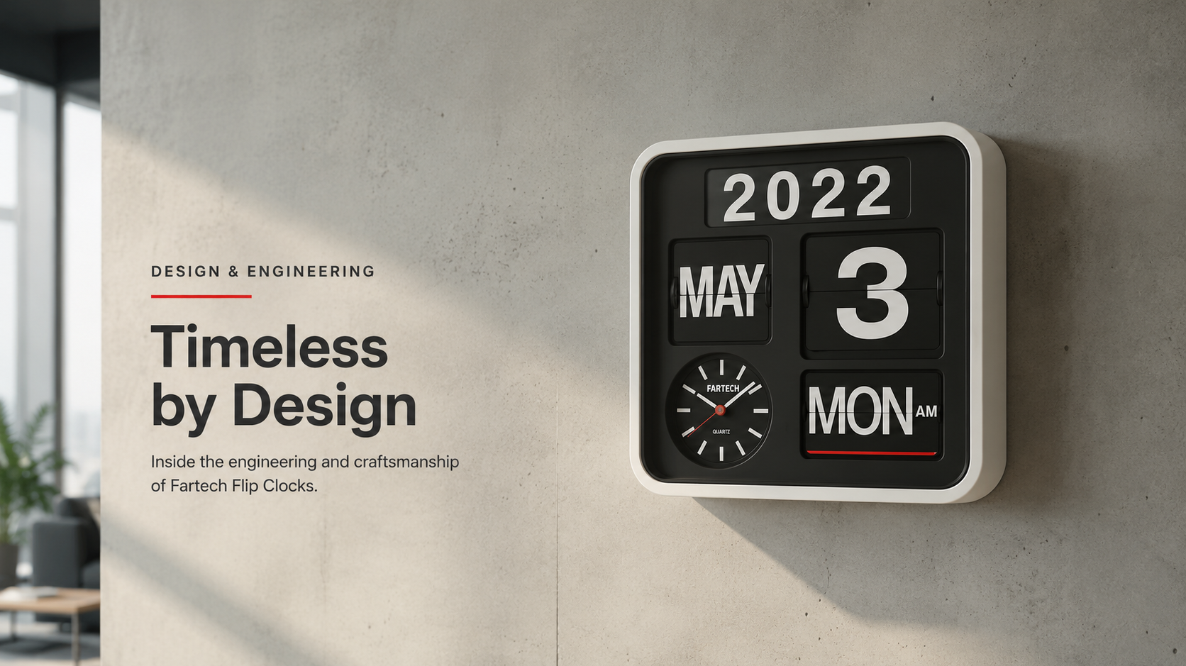 Fartech Brand Spotlight: The Engineering Behind the World's Best Wall Flip Clocks