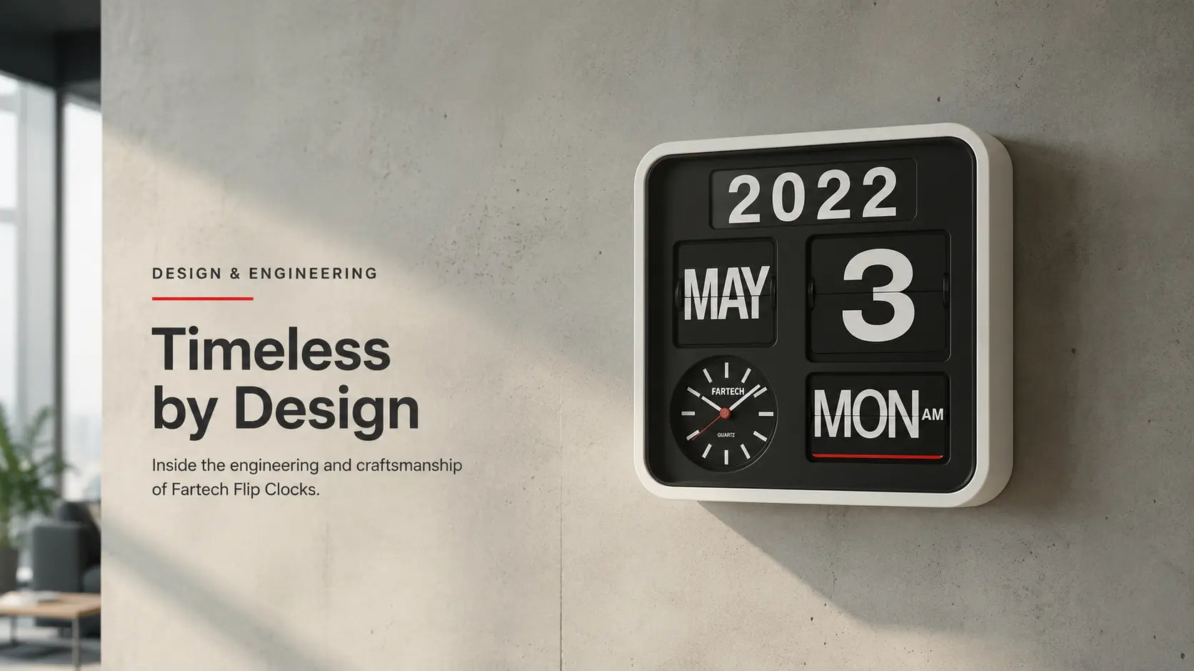 Fartech Brand Spotlight: The Engineering Behind the World's Best Wall Flip Clocks