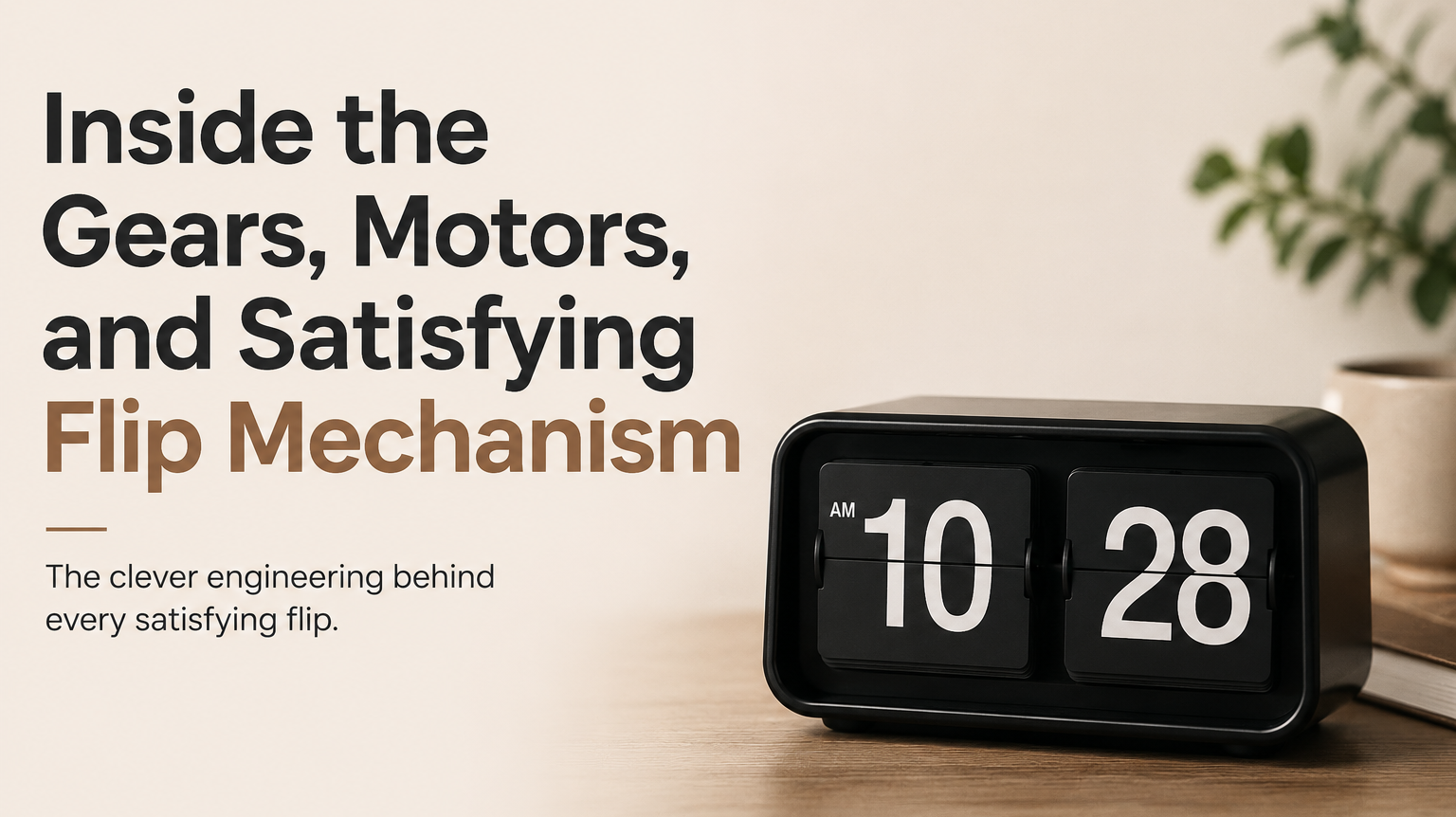 How a Mechanical Flip Clock Actually Works Time Will Flip
