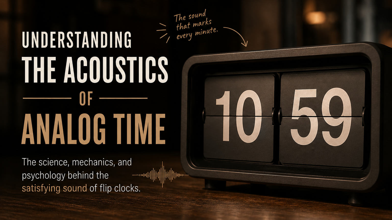 Why Do Flip Clocks “Click”? Time Will Flip