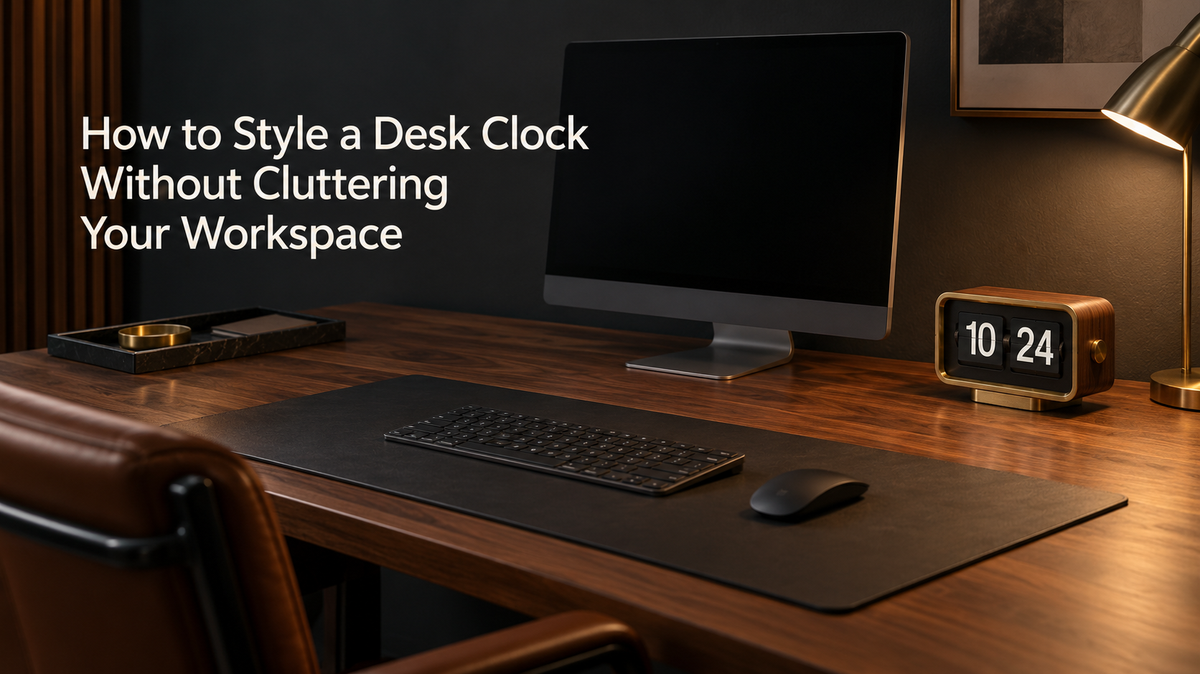 How to Style a Desk Clock Without Cluttering Your Workspace Time Will Flip