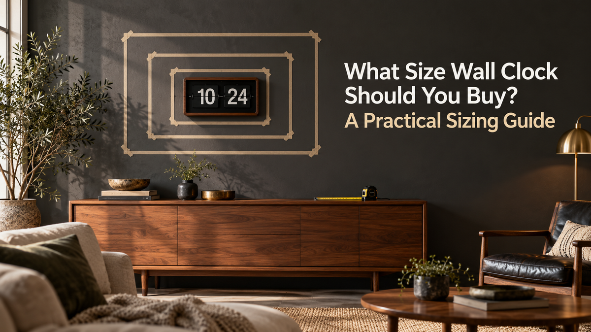 What Size Wall Clock Should You Buy? A Practical Sizing Guide Time Will Flip