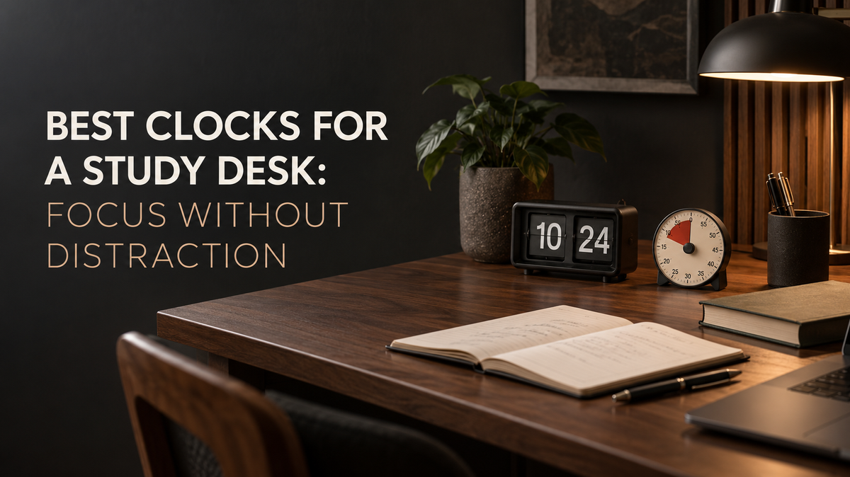 Best Clocks for a Study Desk: Focus Without Distraction Time Will Flip