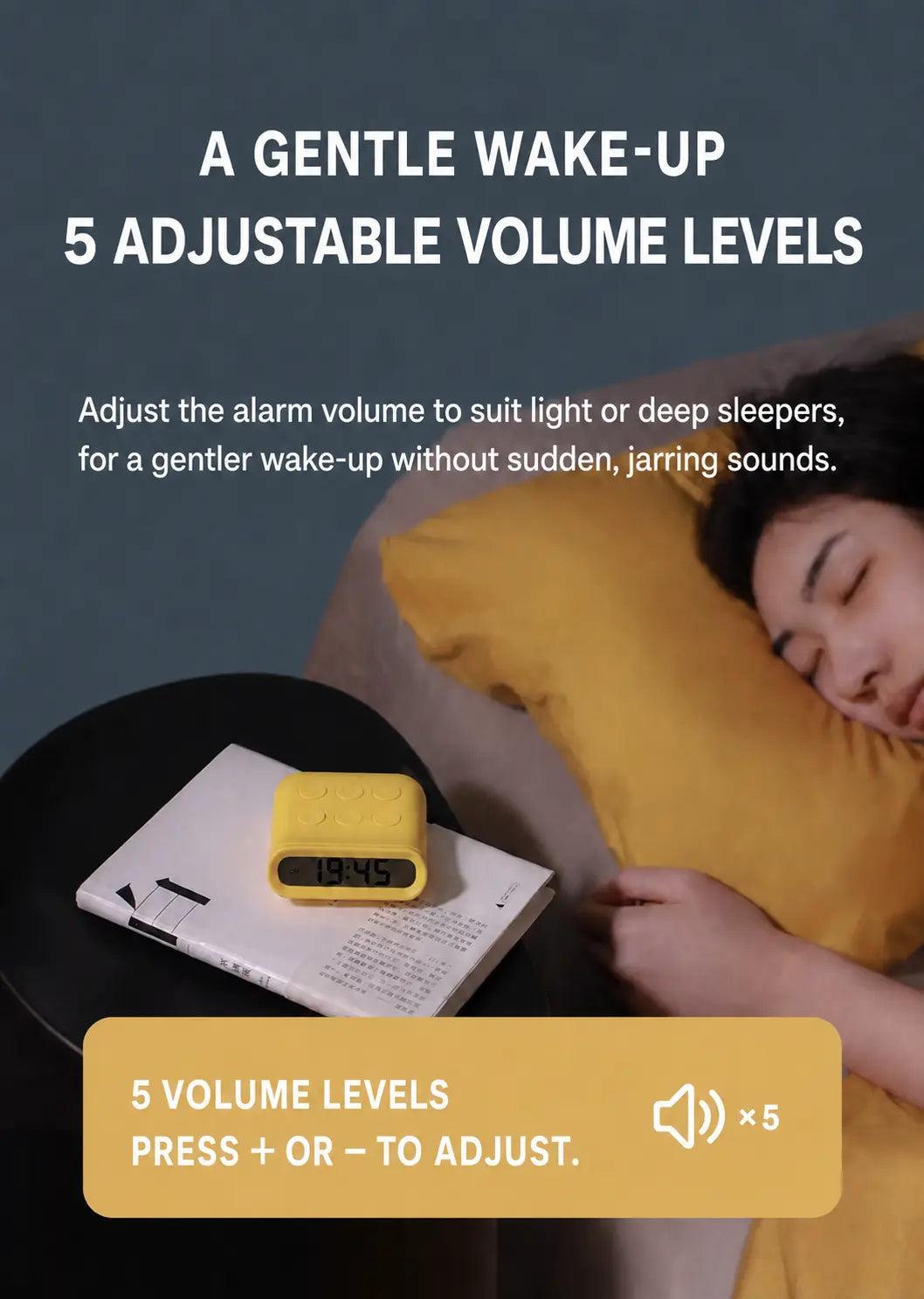 Pebble Dual Alarm Clock & Timer Time Will Flip