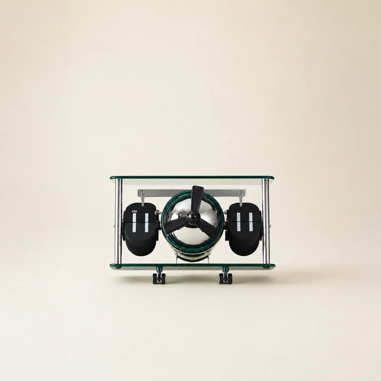 Aviator Propeller Flip Clock Time Will Flip