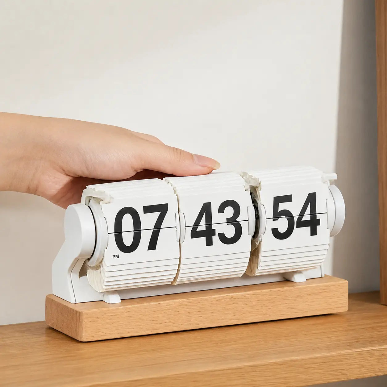 Retro Flip Clock with Seconds Display Time Will Flip