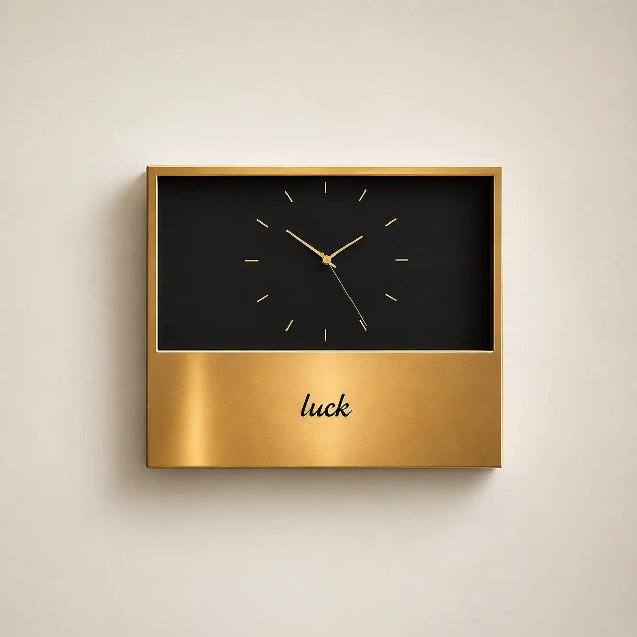 Bauhaus Vintage Metal Wall Clock Time Will Flip