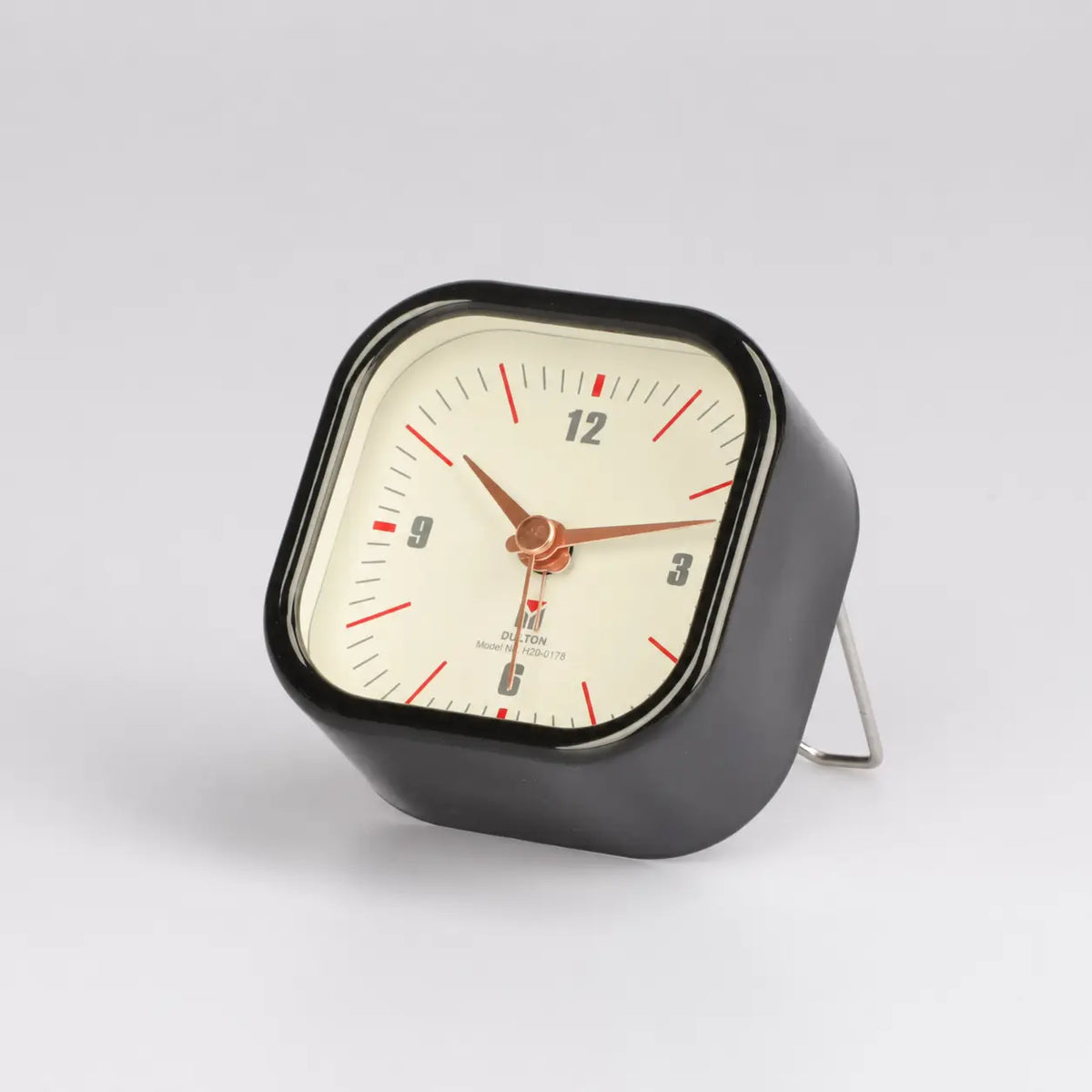 Retro Square Metal Alarm Clock Time Will Flip