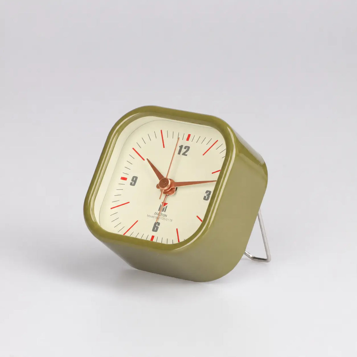 Retro Square Metal Alarm Clock Time Will Flip
