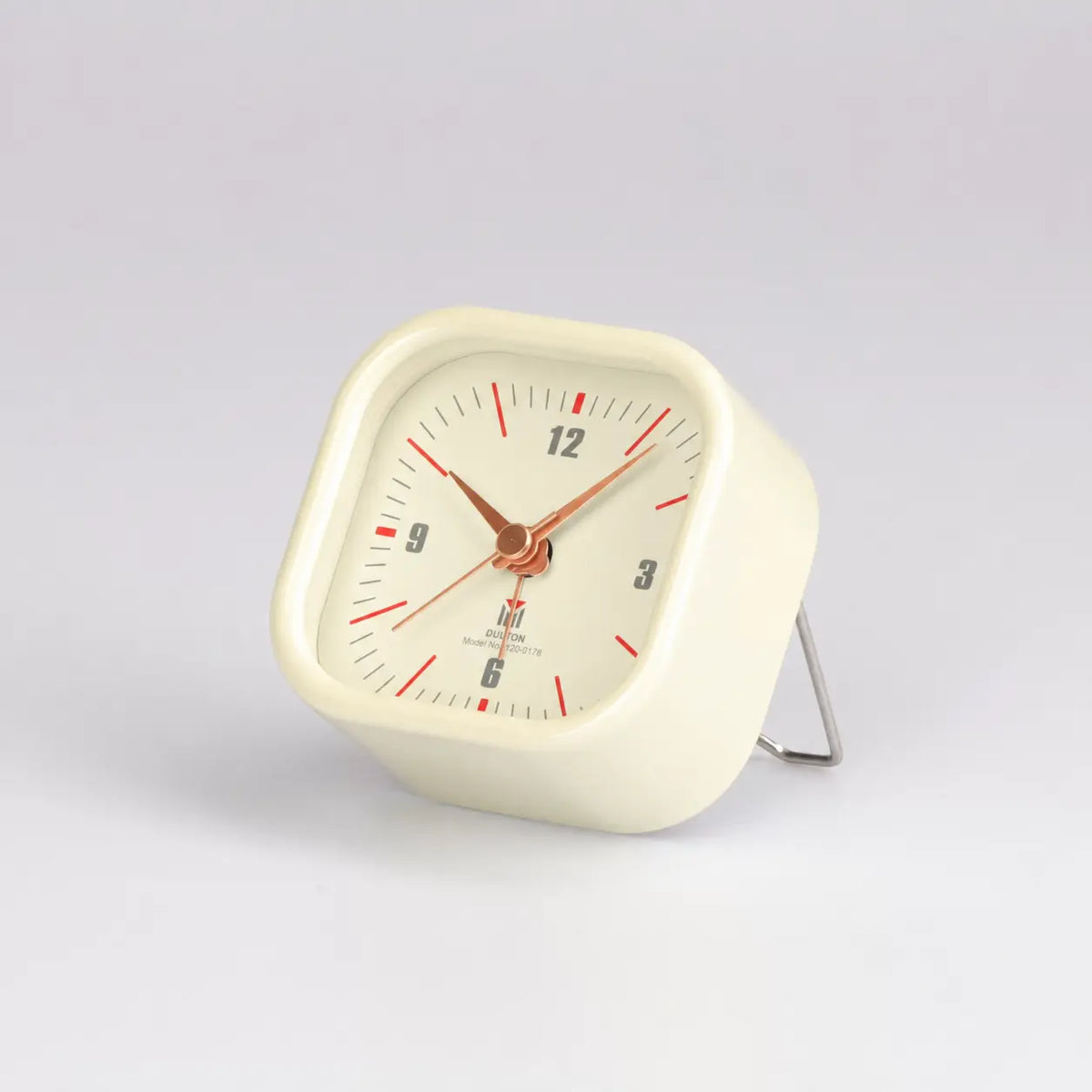 Retro Square Metal Alarm Clock Time Will Flip