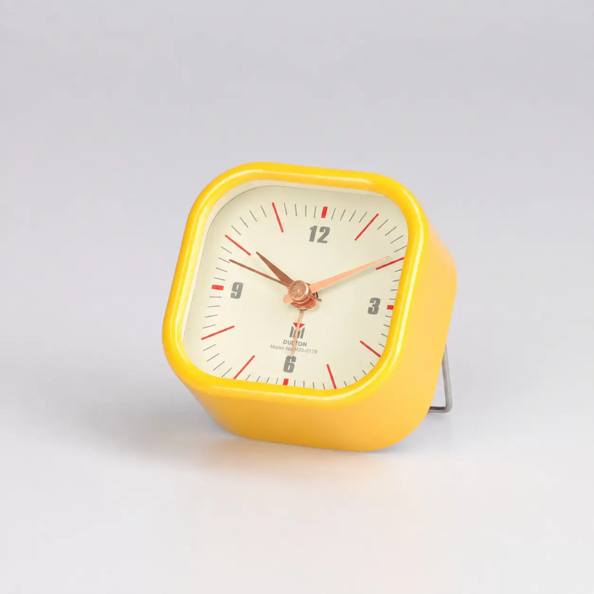 Retro Square Metal Alarm Clock Time Will Flip