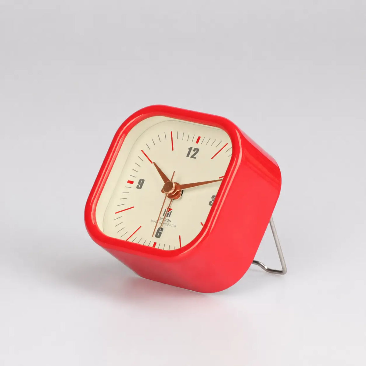 Retro Square Metal Alarm Clock Time Will Flip