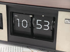 MIDCLOCK Radio-Style Rectangular Flip Clock with Light Button Table Clock Midclock