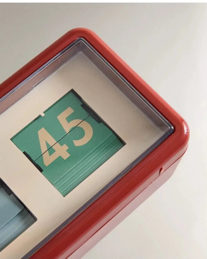 ZARA FLIP CLOCK - Reddish Time Will Flip