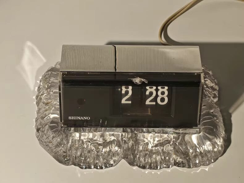 1976 Japanese COPAL Flip Clock AP-110 Table Clock Time Will Flip