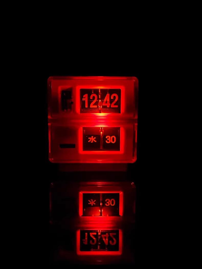 1979 Japanese COPAL Flip Clock DP-180 Table Clock Time Will Flip