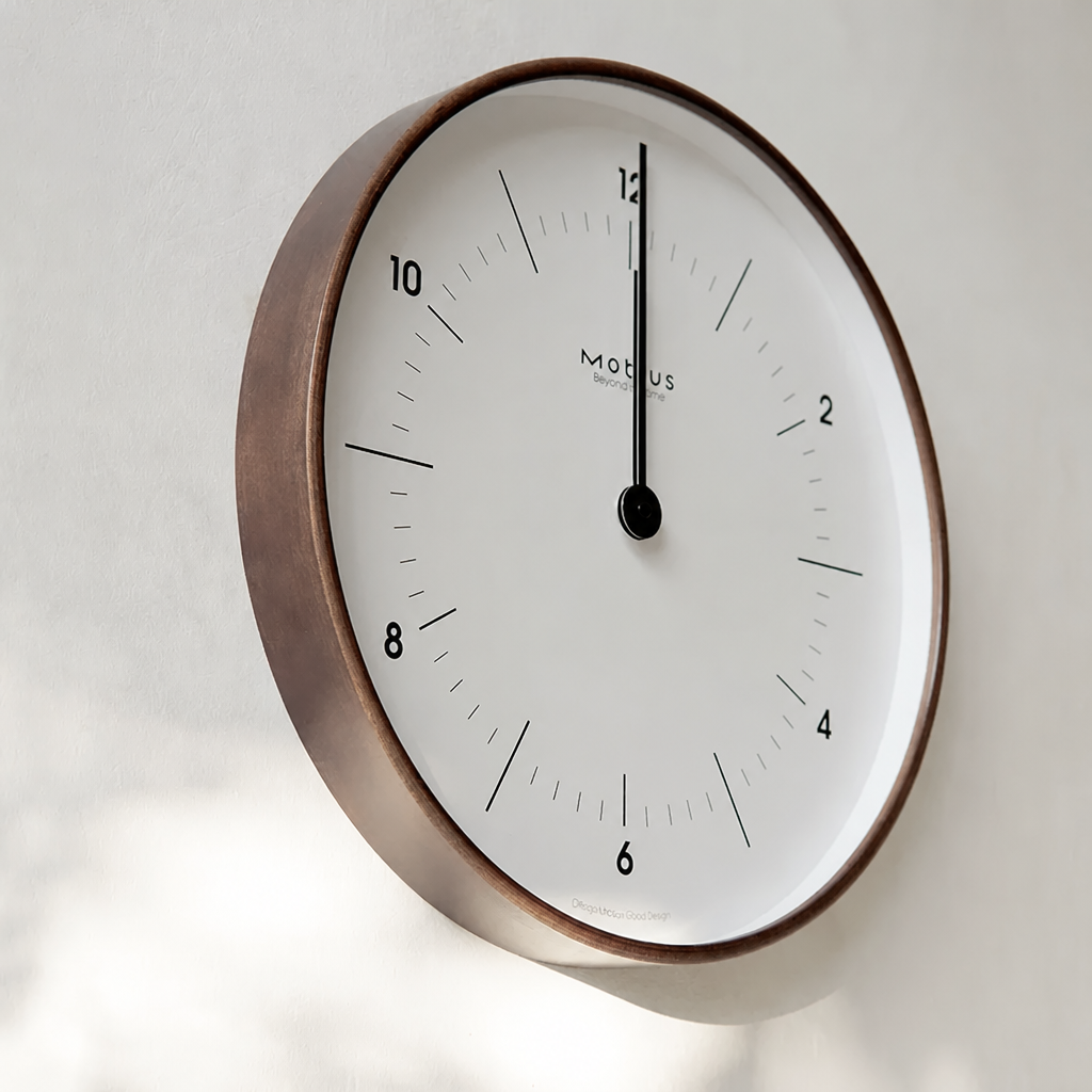 Mobius 2026 Silent Wall Clock Time Will Flip