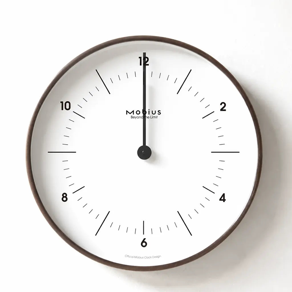 Mobius 2026 Silent Wall Clock Time Will Flip