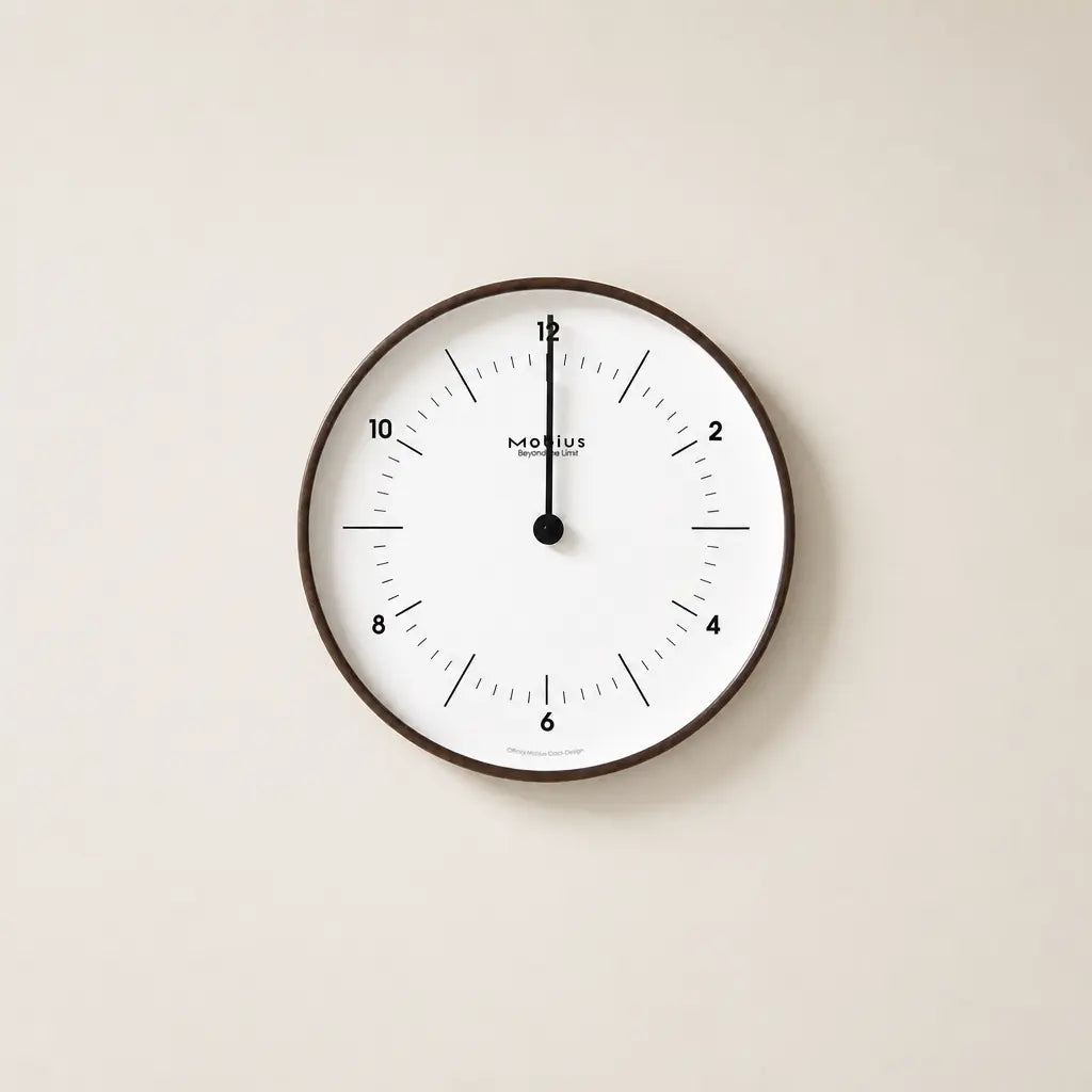 Mobius 2026 Silent Wall Clock Time Will Flip