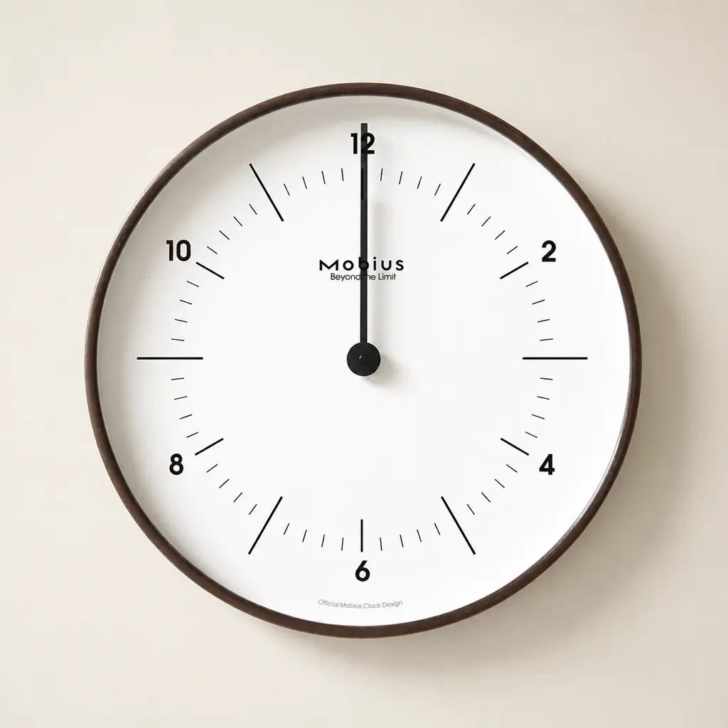 Mobius 2026 Silent Wall Clock Time Will Flip