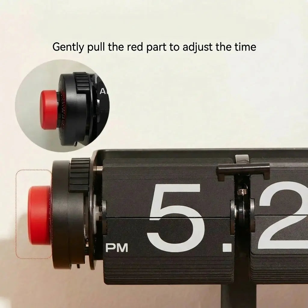 Industrial Mechanical Flip Alarm Clock - Time Will Flip