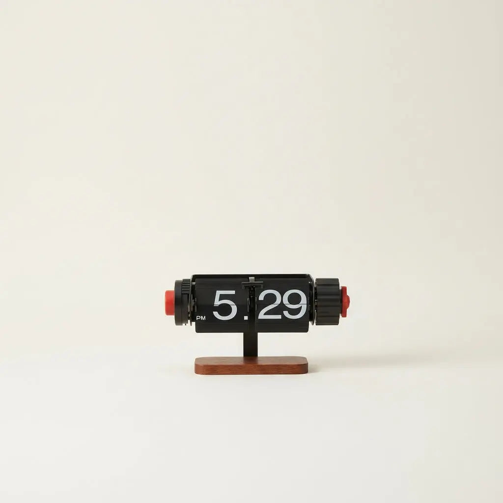 Industrial Mechanical Flip Alarm Clock - Time Will Flip