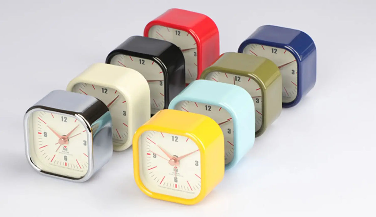Retro Square Metal Alarm Clock Time Will Flip