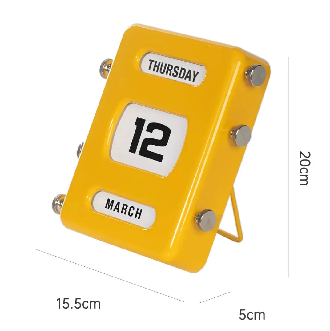 Manual Flip Perpetual Calendar Time Will Flip