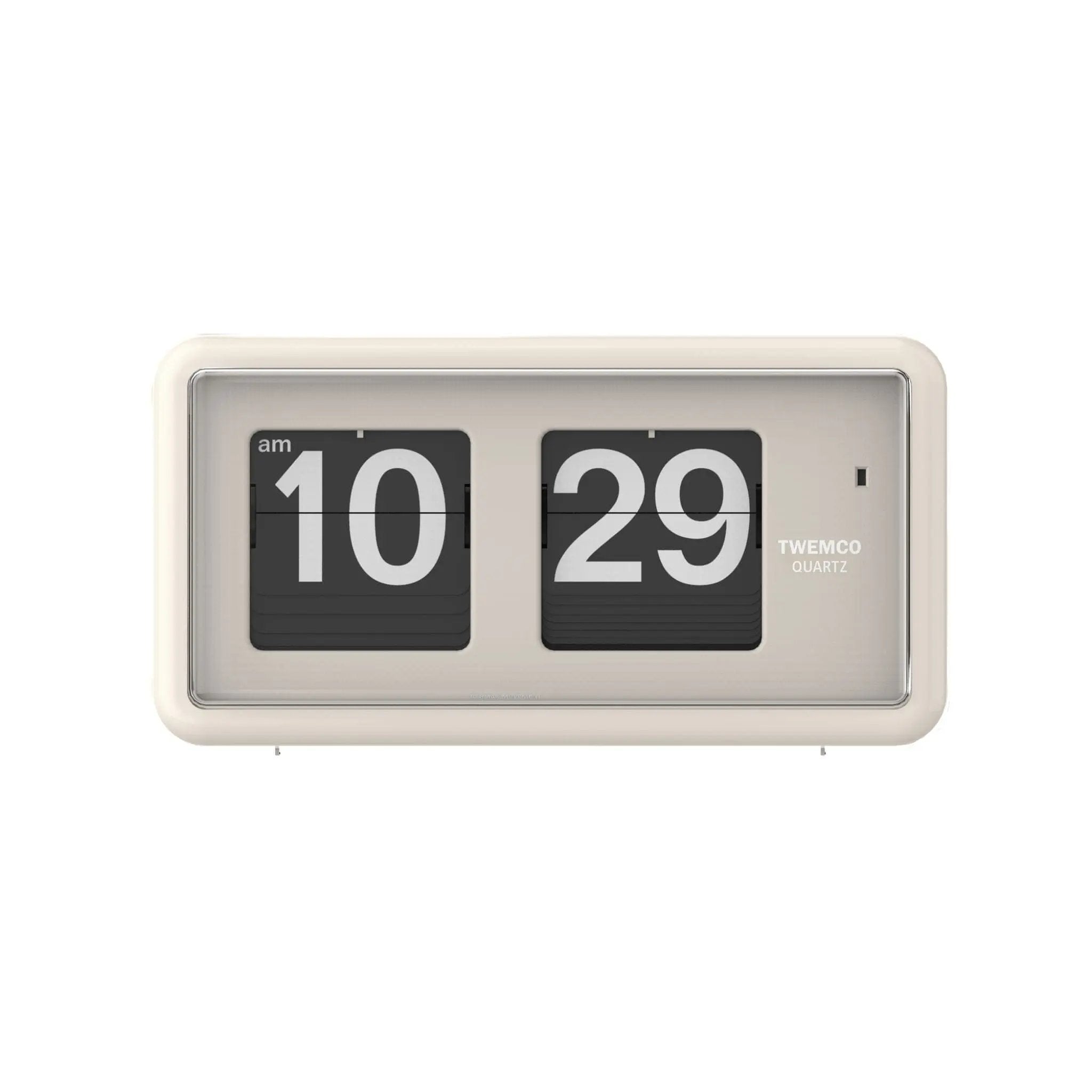 TWEMCO Classic Table Flip Clock QT-30 Table Clock TWEMCO Beige AM/PM