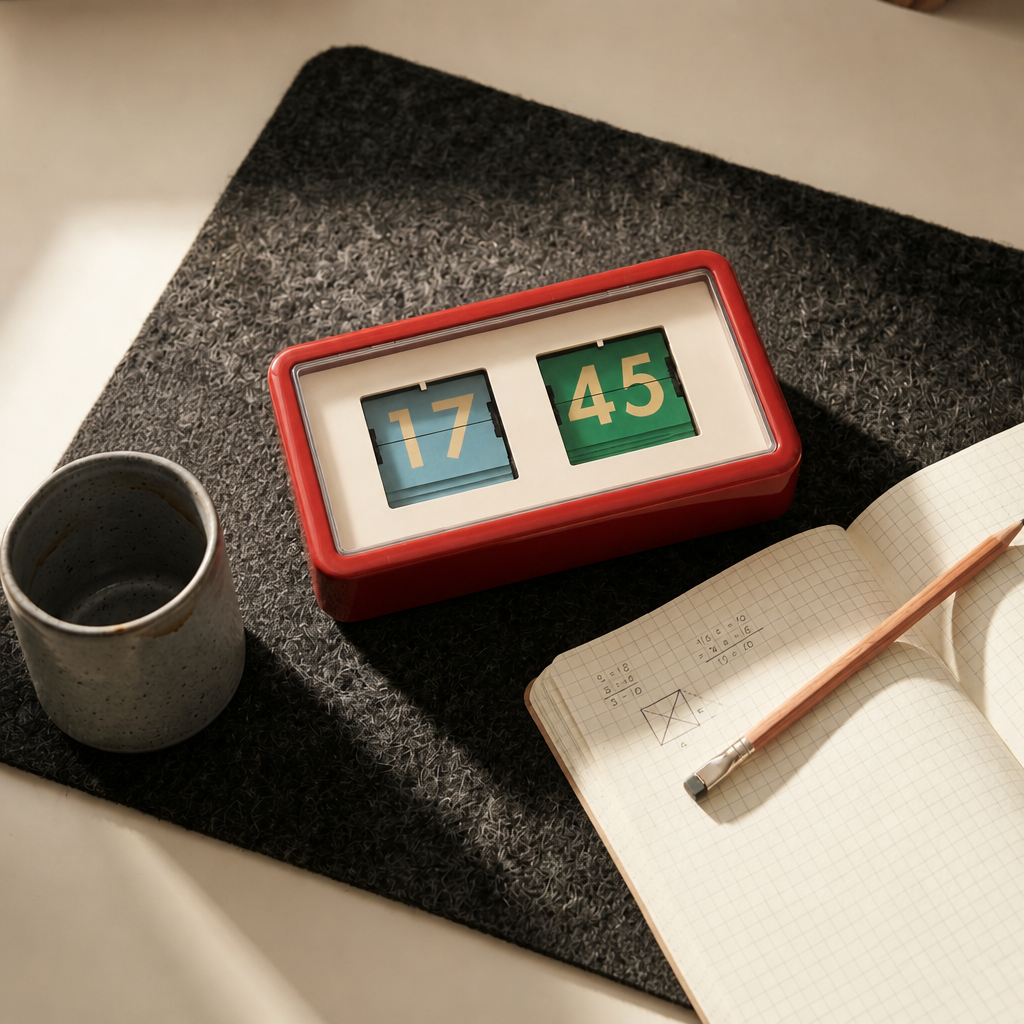ZARA FLIP CLOCK - Reddish Time Will Flip