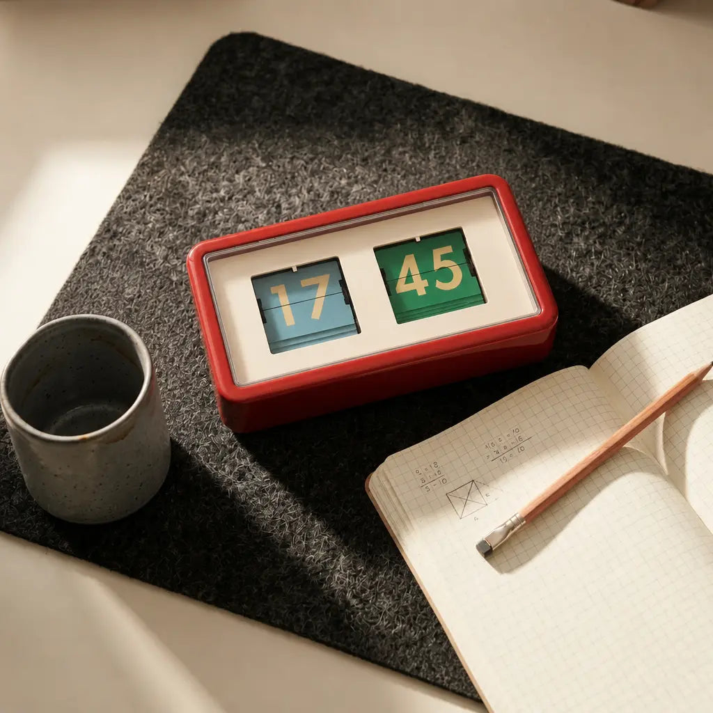 ZARA FLIP CLOCK - Reddish Time Will Flip