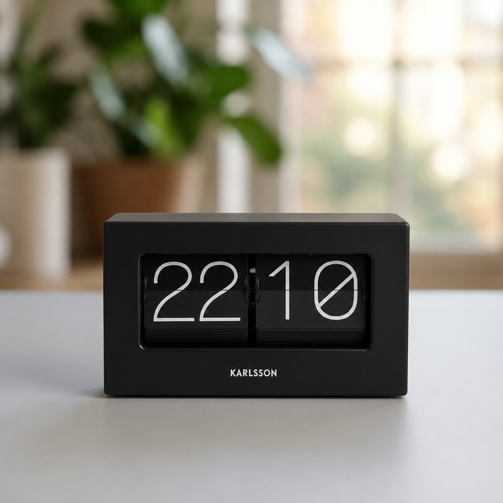 Karlsson Boxed Flip Clock Time Will Flip