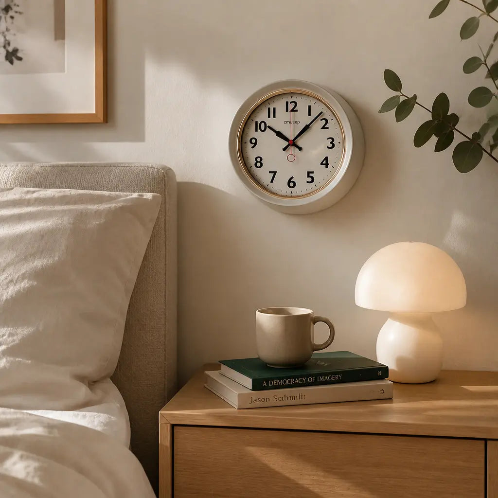 A Silent Metal Wall Clock — Domed Glass Series Time Will Flip