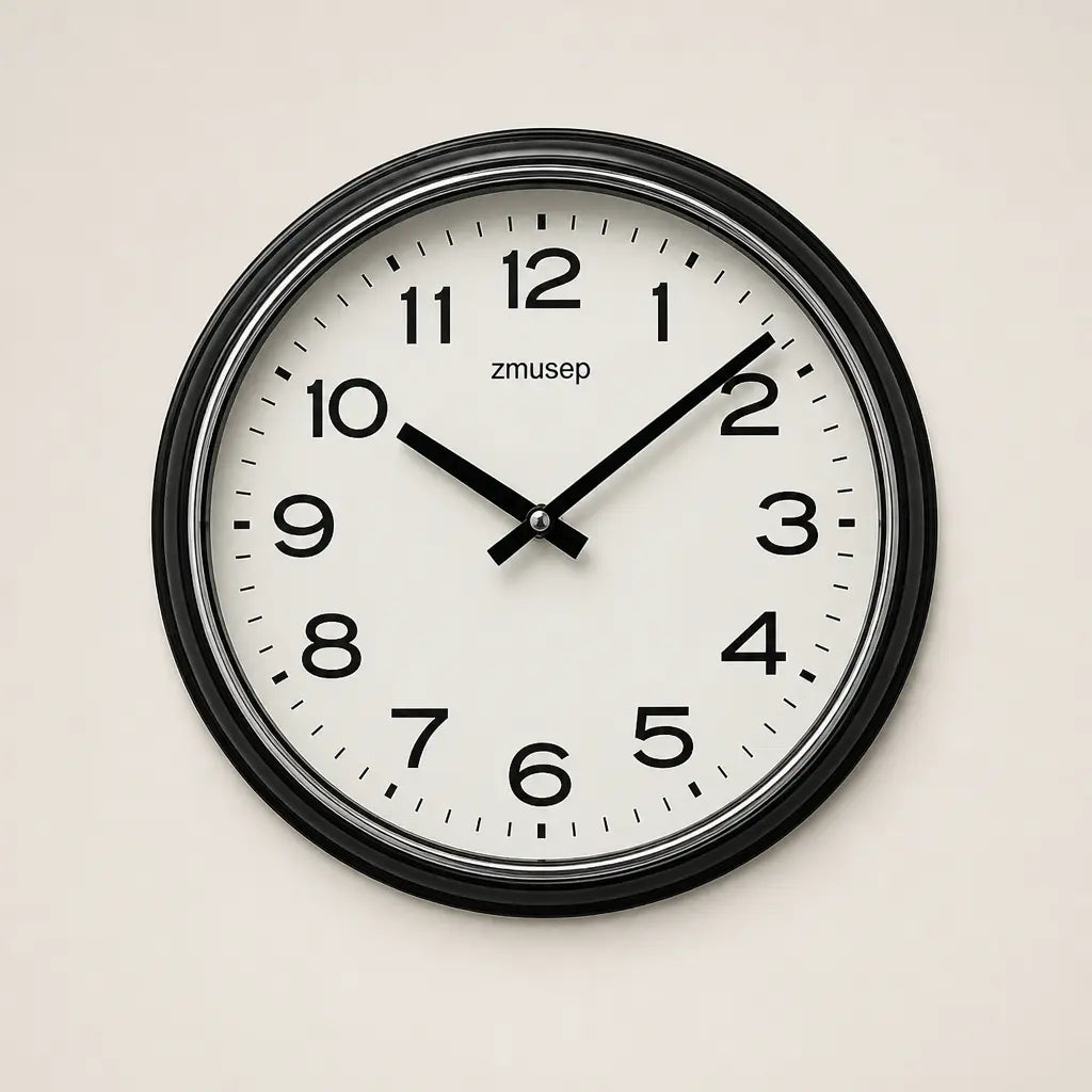 A Silent Metal Wall Clock — Thick Frame Series Time Will Flip