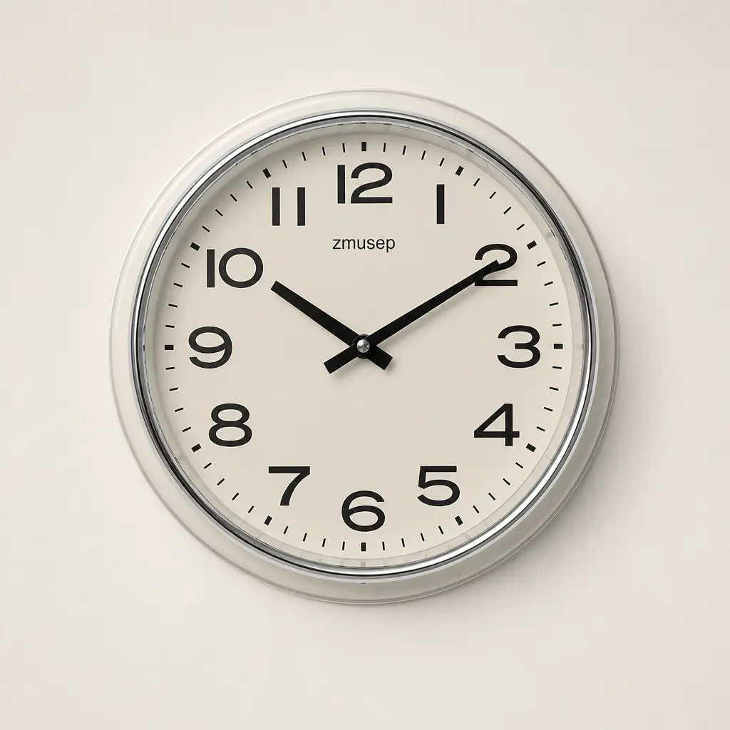 A Silent Metal Wall Clock — Thick Frame Series Time Will Flip