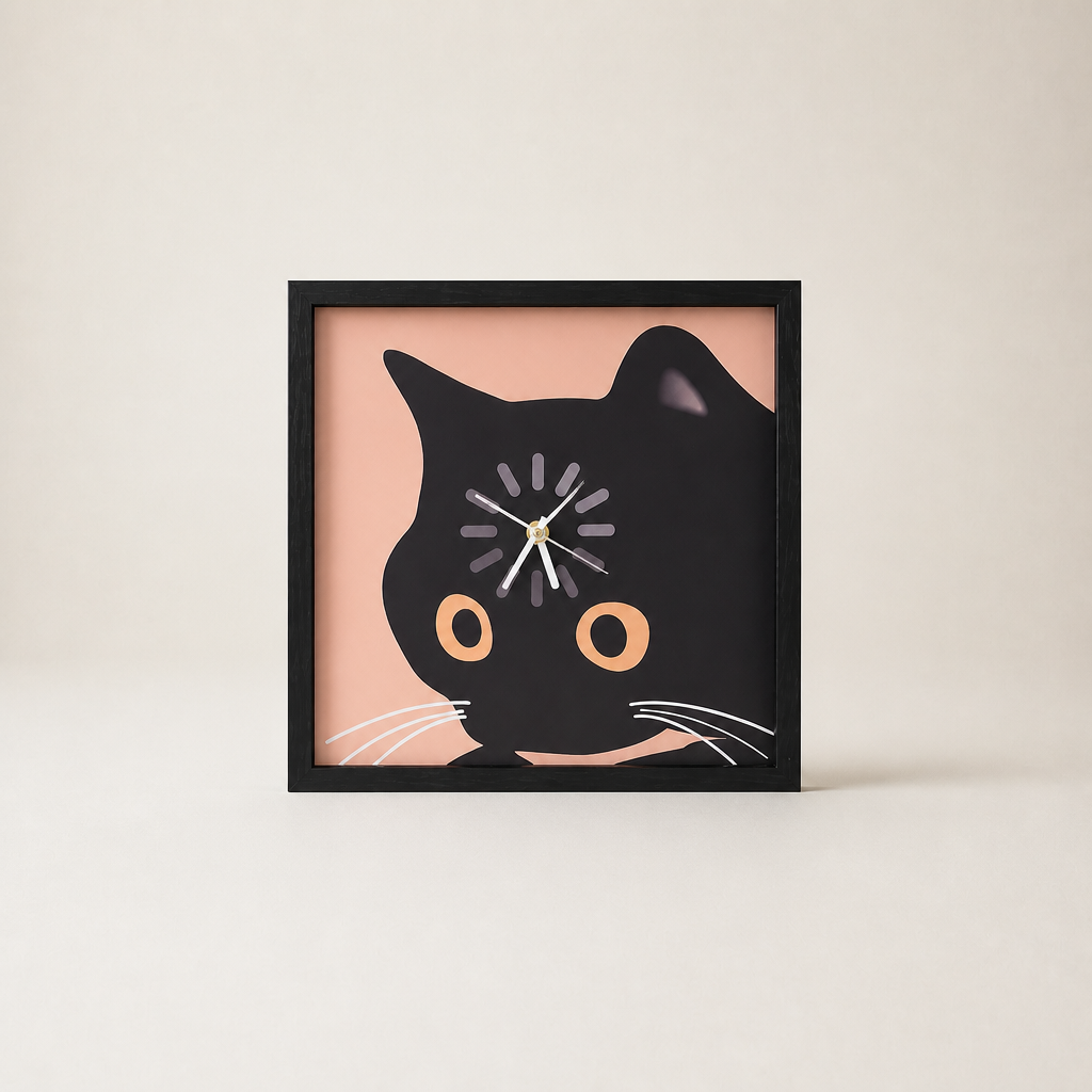 The "System Crash" Black Cat Buffering Wall Clock Time Will Flip