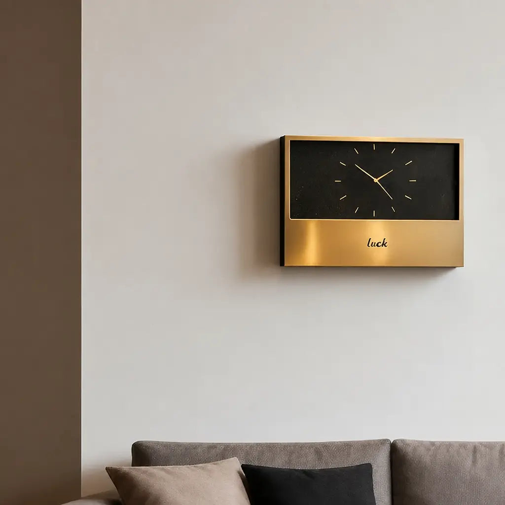 Bauhaus Vintage Metal Wall Clock Time Will Flip