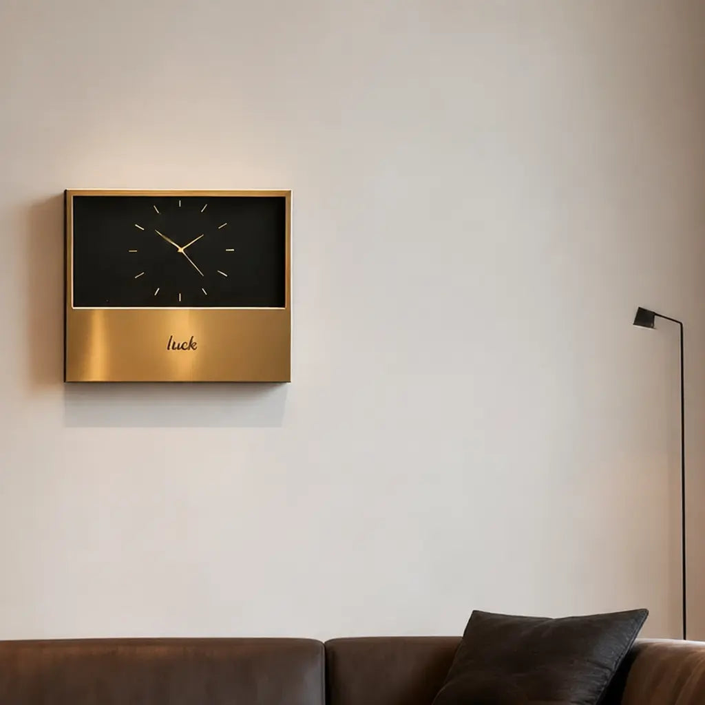 Bauhaus Vintage Metal Wall Clock Time Will Flip