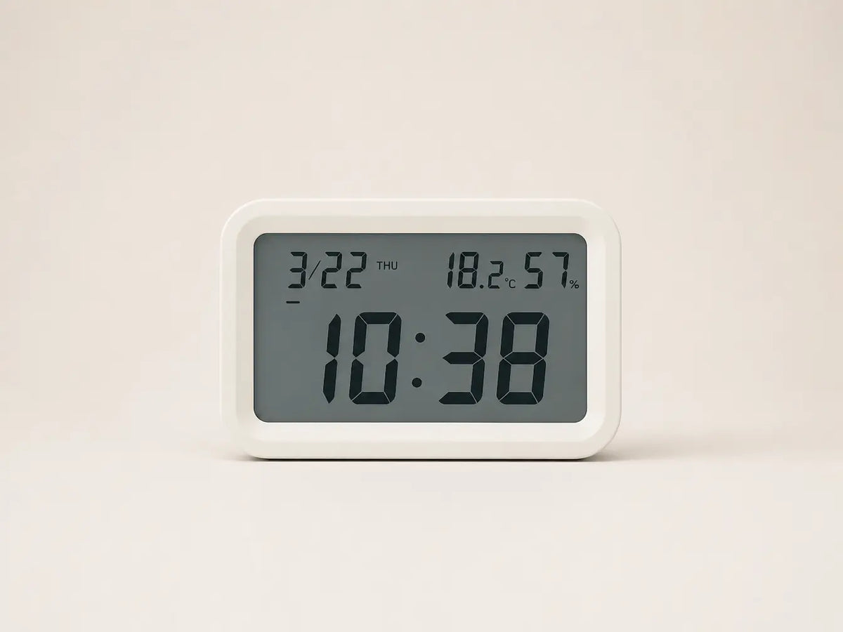 MUJI Minimal Digital Clock – Medium Wall & Desk Edition Time Will Flip