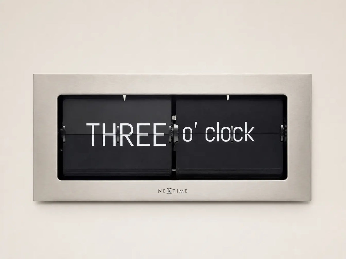 NeXtime Metal Big Flip clock - Limited Edition (Only ship to US & UK) NeXtime