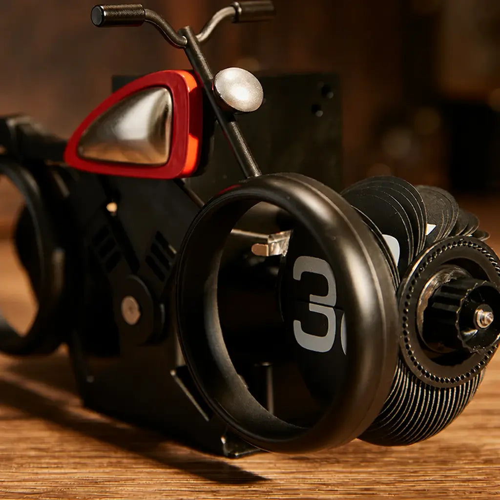 Motorcycle Flip Clock Time Will Flip