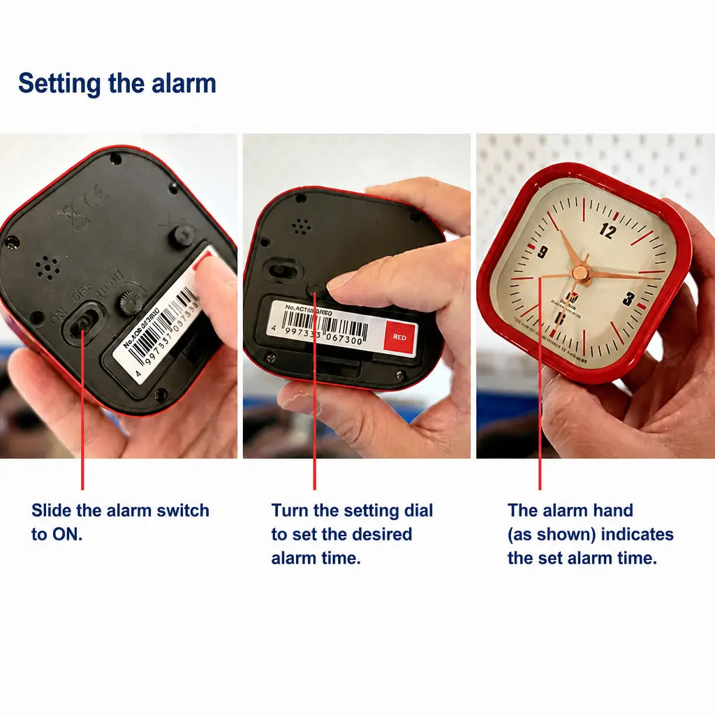 Retro Square Metal Alarm Clock Time Will Flip