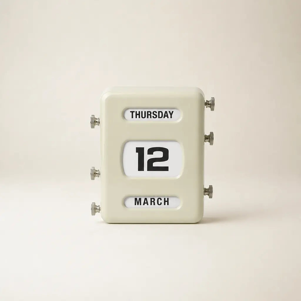 Manual Flip Perpetual Calendar Time Will Flip
