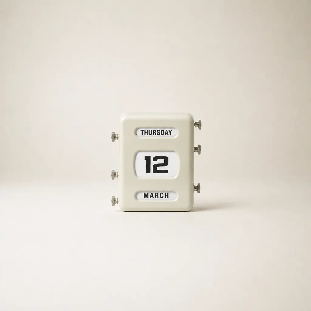 Manual Flip Perpetual Calendar Time Will Flip