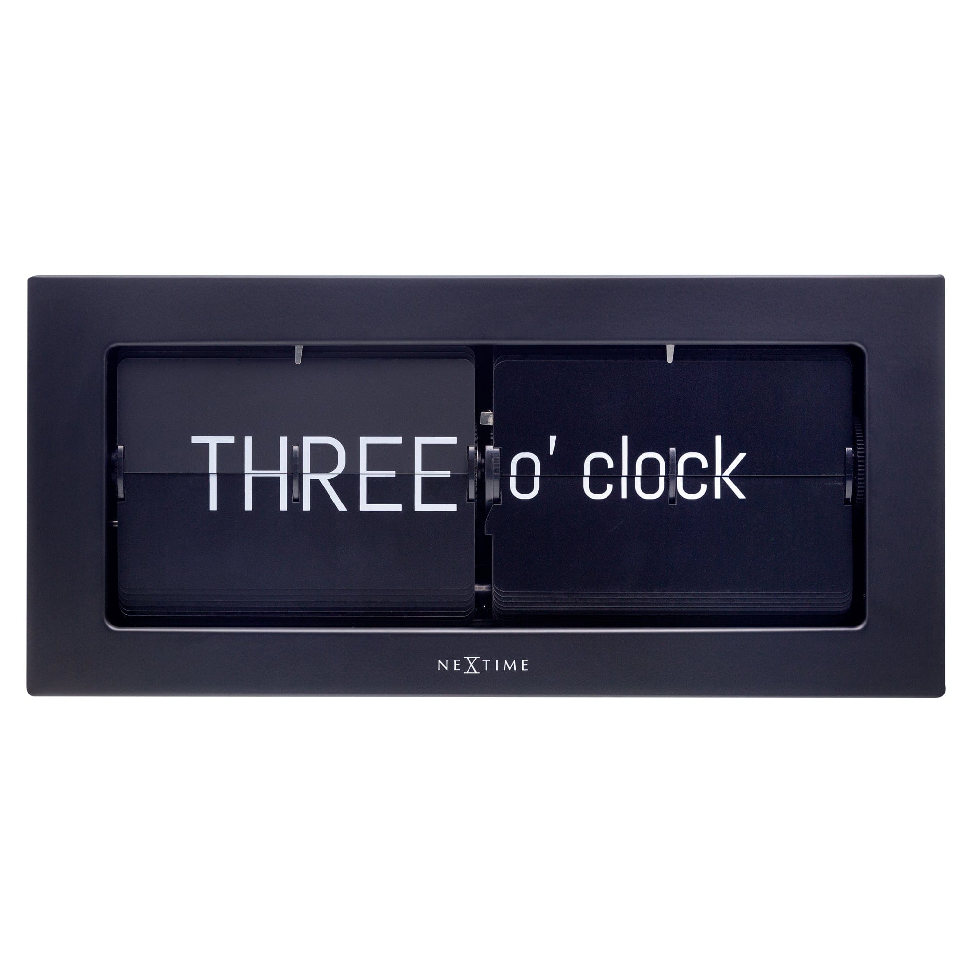 NeXtime Metal Big Flip clock Table Clock NeXtime Black