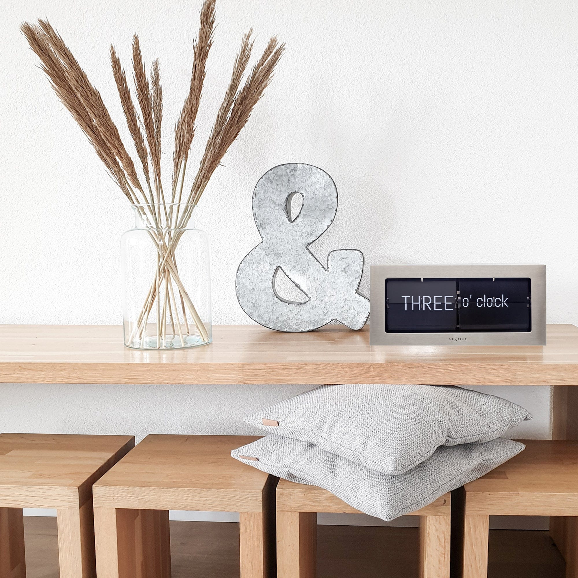 NeXtime Metal Big Flip clock Table Clock NeXtime